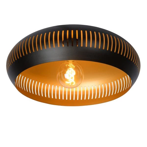 Lucide RAYCO - Flush ceiling light - Ø 45 cm - 1xE27 - Black - detail 1